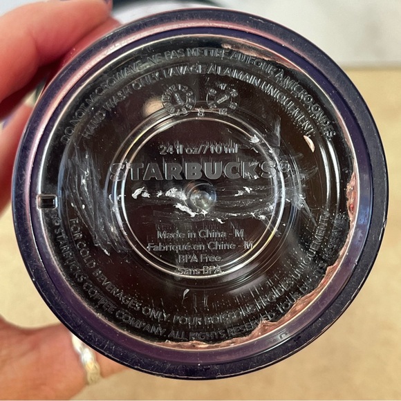 Starbucks 2018 Red Silver Ombre Sequin Acrylic Tumbler - Picture 4 of 6